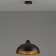 Светильник с арматурой коричневого цвета, металлическими плафонами Moderli V2760-1P