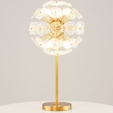 Настольная лампа с стеклянными плафонами прозрачного цвета Moderli V10231-6T