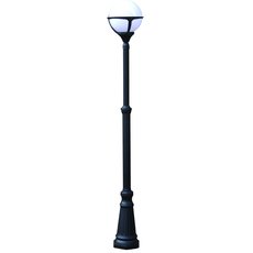 Светильник для уличного освещения с арматурой чёрного цвета, пластиковыми плафонами Arte Lamp A1497PA-1BK