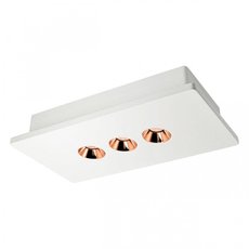 Точечный светильник с плафонами белого цвета Loft IT OL1072-WG/3