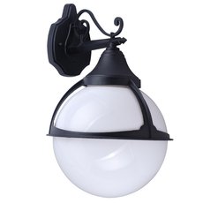 Светильник для уличного освещения с арматурой чёрного цвета, пластиковыми плафонами Arte Lamp A1492AL-1BK