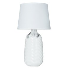 Настольная лампа с арматурой белого цвета, текстильными плафонами Arte Lamp A4311LT-1WH