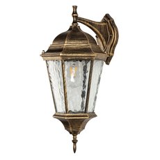 Светильник для уличного освещения с арматурой коричневого цвета, стеклянными плафонами Arte Lamp A1204AL-1BN