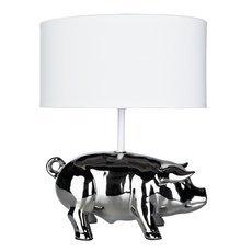 Настольная лампа с арматурой хрома цвета, плафонами белого цвета Arte Lamp A4039LT-1CC