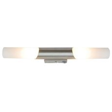 Светильник для ванной комнаты с арматурой никеля цвета, плафонами белого цвета Arte Lamp A2470AP-2SS