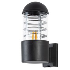 Светильник для уличного освещения с пластиковыми плафонами прозрачного цвета Arte Lamp A5217AL-1BK