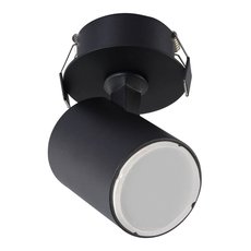 Точечный светильник с арматурой чёрного цвета, плафонами чёрного цвета Crystal lux CLT 017C BL