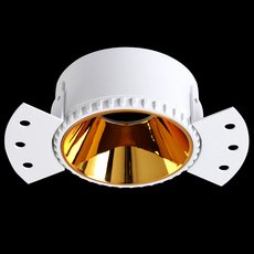 Точечный светильник с арматурой белого цвета, металлическими плафонами Crystal lux CLT 050C1 WH-GO