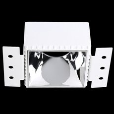 Точечный светильник с арматурой белого цвета, металлическими плафонами Crystal lux CLT 051C1 WH-CH