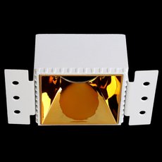 Точечный светильник с арматурой белого цвета, металлическими плафонами Crystal lux CLT 051C1 WH-GO