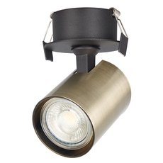 Точечный светильник с металлическими плафонами Crystal lux CLT 017C BL-BZ