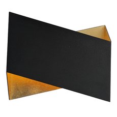 Бра с арматурой чёрного цвета, металлическими плафонами Crystal lux CLT 012 BL-GO V-2