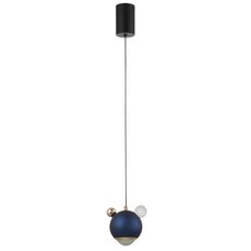 Светильник с арматурой чёрного цвета Crystal lux AMIGO SP LED BLUE
