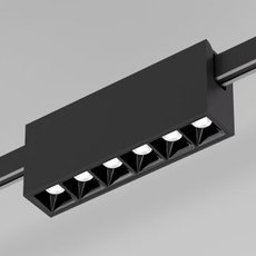 Шинная система с металлическими плафонами чёрного цвета Elektrostandard Esthetic Magnetic Трековый светильник 6W 3000K (чёрный) 85120/01