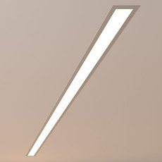Встраиваемый точечный светильник Elektrostandard Линейный светодиодный встраиваемый светильник 128см 25W 3000K матовое серебро (101-300-128)