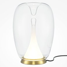 Настольная лампа с арматурой золотого цвета, стеклянными плафонами Maytoni MOD282TL-L15G3K1