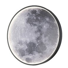 Бра с арматурой чёрного цвета Escada 10226/SG LED Moon
