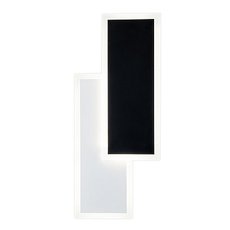 Бра с арматурой чёрного цвета, плафонами белого цвета Escada 10216/2LED