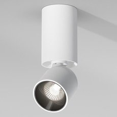 Точечный светильник с плафонами белого цвета Elektrostandard 25106/LED 8W 4000K белый/черный
