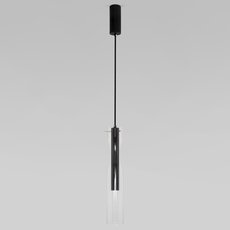 Светильник с арматурой чёрного цвета, стеклянными плафонами Eurosvet 50253/1 LED черный