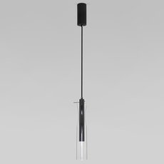Светильник с арматурой чёрного цвета, стеклянными плафонами Eurosvet 50254/1 LED черный