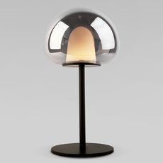 Настольная лампа с арматурой чёрного цвета, стеклянными плафонами Eurosvet 90326/1 черный