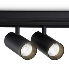 Шинная система с металлическими плафонами чёрного цвета Ambrella Light GL3902/2 BK