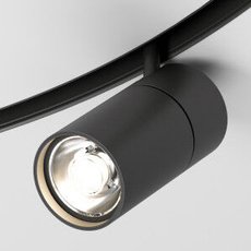 Шинная система с металлическими плафонами чёрного цвета Elektrostandard Slim Magnetic Трековый светильник 20W 4200K Comfi (чёрный) (?1200мм) 85190/01