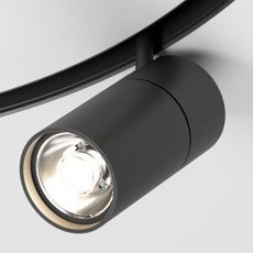Шинная система с арматурой чёрного цвета Elektrostandard Slim Magnetic Трековый светильник 20W 4200K Comfi (чёрный) (?800мм) 85187/01