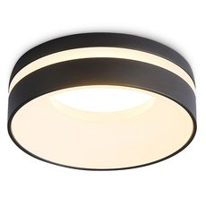 Точечный светильник с металлическими плафонами чёрного цвета Ambrella Light TN3306 BK/FR