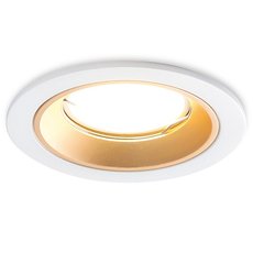 Точечный светильник с арматурой белого цвета, плафонами золотого цвета Ambrella Light A8922 WH/GD