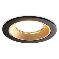 Точечный светильник с арматурой чёрного цвета, плафонами золотого цвета Ambrella Light A8923 BK/GD