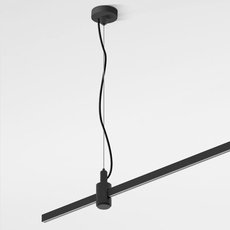 Шинная система с арматурой чёрного цвета Elektrostandard Esthetic Magnetic Подвесной комплект с вводом питания (тросовый) 85154/00