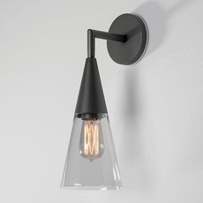 Светильник для уличного освещения с стеклянными плафонами прозрачного цвета Elektrostandard Vesto черный (35171/D)
