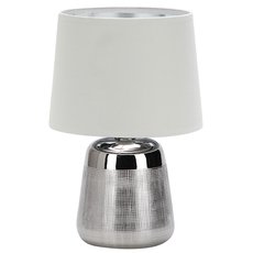 Настольная лампа с арматурой хрома цвета, плафонами белого цвета Escada 10199/L Chrome