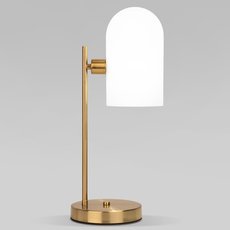 Настольная лампа с арматурой латуни цвета, стеклянными плафонами Eurosvet 01164/1 латунь