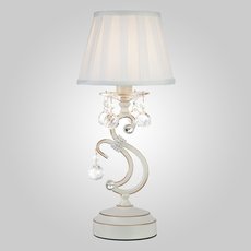Настольная лампа с абажуром Eurosvet 12075/1T белый Strotskis настольная лампа