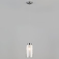 Светильник с плафонами белого цвета Eurosvet 50001/1 хром