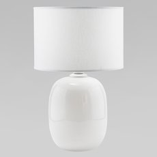 Настольная лампа с арматурой белого цвета, текстильными плафонами TK Lighting 5985 Melody