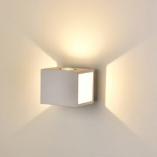 Светильник для уличного освещения с арматурой белого цвета, металлическими плафонами DesignLed LWA0100A-WH-WW
