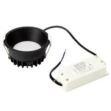 Точечный светильник с арматурой чёрного цвета, пластиковыми плафонами DesignLed BQ009109-BL-WW