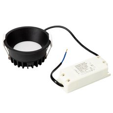 Точечный светильник с арматурой чёрного цвета, пластиковыми плафонами DesignLed BQ009109-BL-NW
