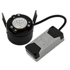 Точечный светильник с плафонами чёрного цвета Lumker MINI-COMBO-BASE-60-9-WW