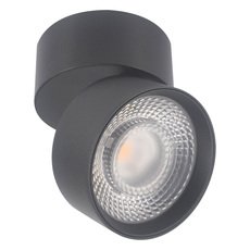 Точечный светильник с арматурой чёрного цвета Lumker R-SSF-BL-WW