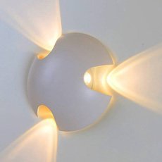 Светильник для уличного освещения с металлическими плафонами белого цвета DesignLed LWA0121C-WH-WW