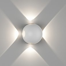 Светильник для уличного освещения с арматурой белого цвета, металлическими плафонами DesignLed GW-A161-4-4-WH-NW