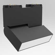 Шинная система с металлическими плафонами чёрного цвета DesignLed SY-601254-10-BL-NW