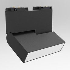Шинная система с металлическими плафонами чёрного цвета SWG SY-601254F-10-BL-WW