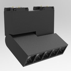Шинная система с металлическими плафонами чёрного цвета DesignLed SY-601253-10-BL-NW
