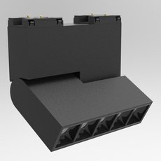 Шинная система с металлическими плафонами чёрного цвета SWG SY-601253F-10-BL-NW